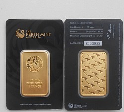 (Ali shipping)  1 oz Perth Mint 24k Gold Plated Bar in sealed (black) case